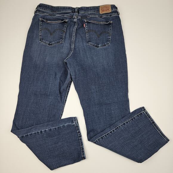 Levis 414 Classic Straight Women's 18W Mid-Rise Medium Wash Stretch Denim Plus - Picture 5 of 9